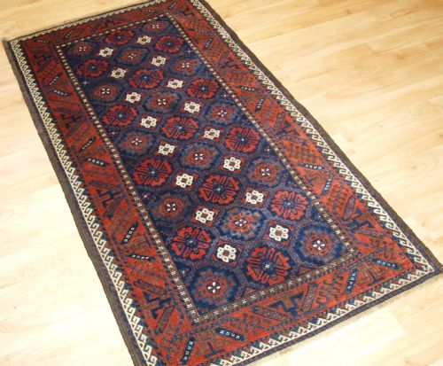 ANTIQUE BALUCH RUG WITH MINA KHANI LATTICE DESIGN CIRCA 1900 - ADDITIONAL PHOTO 1