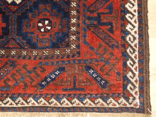 ANTIQUE BALUCH RUG WITH MINA KHANI LATTICE DESIGN CIRCA 1900 - ADDITIONAL PHOTO 9