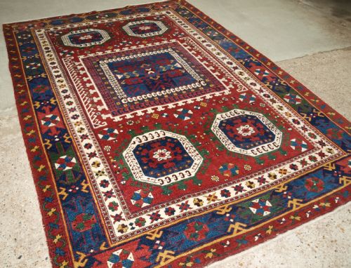 Old Turkish Bergama Carpet of Holbein Design, Great Furnishing Rug, Circa 1920/30.