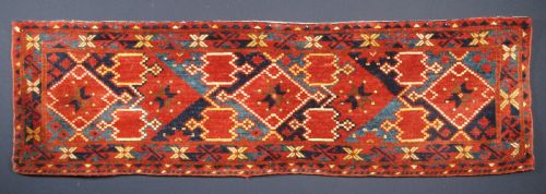 Antique Beshir Turkmen Torba with Ikat Design, Outstanding Colour, Circa 1890.