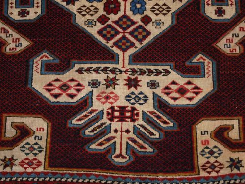 ANTIQUE CAUCASIAN SHIRVAN RUG WITH GYMYL MEDALLION DESIGN CIRCA 1900 - ADDITIONAL PHOTO 12