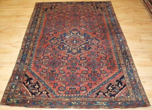 Antique Hamadan Region Village Rug, Good Soft Colours, Circa 1900.