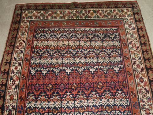 ANTIQUE KURDISH RUNNER OR CORRIDOR CARPET ALL OVER SHRUB DESIGN CIRCA 1900 - ADDITIONAL PHOTO 3