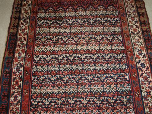 ANTIQUE KURDISH RUNNER OR CORRIDOR CARPET ALL OVER SHRUB DESIGN CIRCA 1900 - ADDITIONAL PHOTO 4