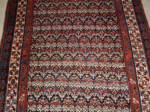 ANTIQUE KURDISH RUNNER OR CORRIDOR CARPET ALL OVER SHRUB DESIGN CIRCA 1900 - ADDITIONAL PHOTO 5