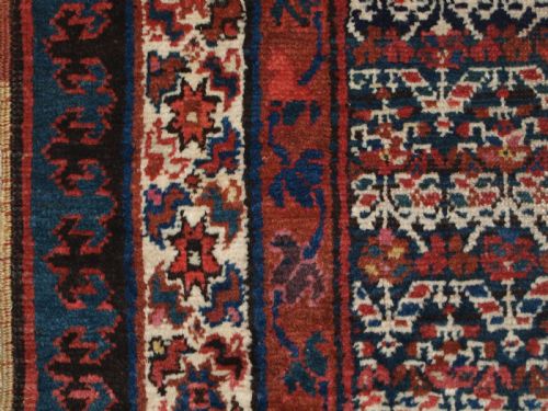 ANTIQUE KURDISH RUNNER OR CORRIDOR CARPET ALL OVER SHRUB DESIGN CIRCA 1900 - ADDITIONAL PHOTO 9