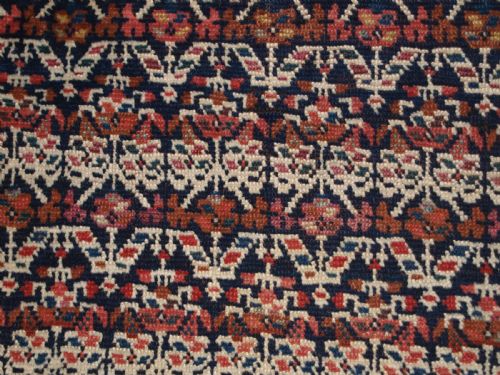 ANTIQUE KURDISH RUNNER OR CORRIDOR CARPET ALL OVER SHRUB DESIGN CIRCA 1900 - ADDITIONAL PHOTO 10