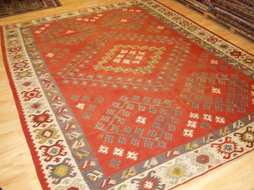 Antique Sharkoy Kilim, Traditional Design and Soft Colours, Circa 1920.