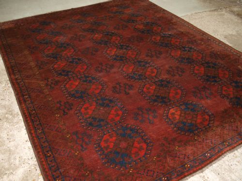Antique Ersari Turkmen Main Carpet, Afghanistan, Circa 1900.
