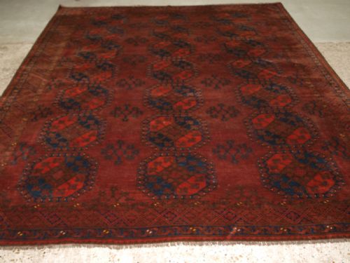 fig 1. ANTIQUE ERSARI TURKMEN MAIN CARPET, AFGHANISTAN, CIRCA 1900.
