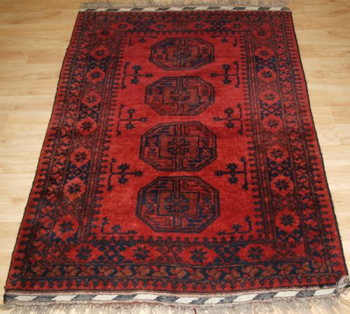 Old Afghan Village Rug of Traditional Ersari Design, Circa 1930.