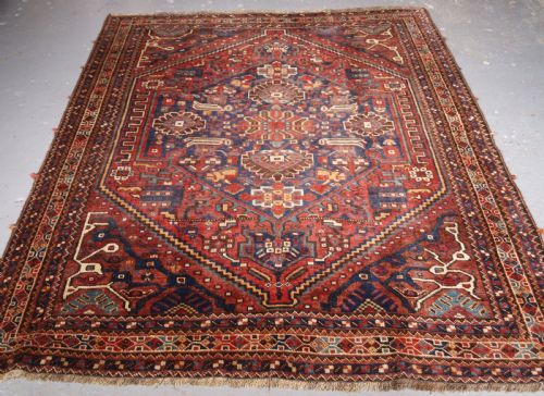 Antique Khamseh Tribal Rug with Superb Design and Colour, Circa 1900/20.