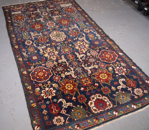 Antique Caucasian Kuba Rug Fragment, Afshan Design, Dated and Inscribed, 19th Century.