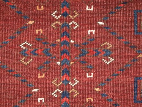 ANTIQUE ERSARI TURKMEN 12 GUL CHUVAL GOOD CONDITION AND COLOUR CIRCA 1900 - ADDITIONAL PHOTO 8