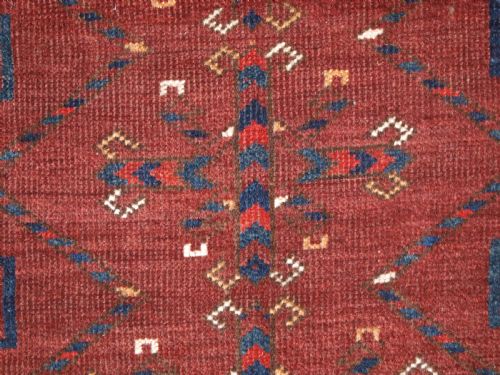 ANTIQUE ERSARI TURKMEN 12 GUL CHUVAL GOOD CONDITION AND COLOUR CIRCA 1900 - ADDITIONAL PHOTO 9
