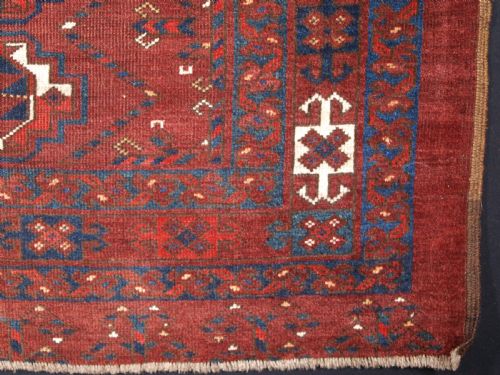 ANTIQUE ERSARI TURKMEN 12 GUL CHUVAL GOOD CONDITION AND COLOUR CIRCA 1900 - ADDITIONAL PHOTO 10