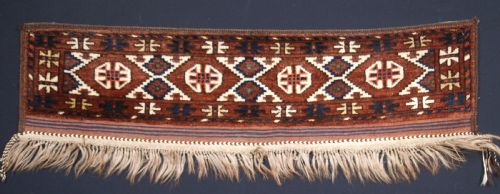 Antique Ersari Turkmen Germech in Perfect Original Condition, Circa 1900.