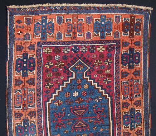 ANTIQUE EAST ANATOLIAN YURUK PRAYER RUG SUPERB COLOUR 2ND HALF 19TH CENTURY - ADDITIONAL PHOTO 1