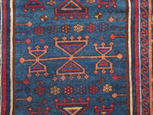 ANTIQUE EAST ANATOLIAN YURUK PRAYER RUG SUPERB COLOUR 2ND HALF 19TH CENTURY - ADDITIONAL PHOTO 12