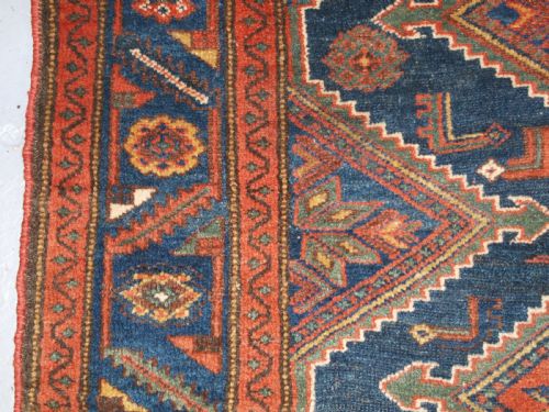 ANTIQUE KURDISH RUG LINKED MEDALLION DESIGN CIRCA 1900 - ADDITIONAL PHOTO 6