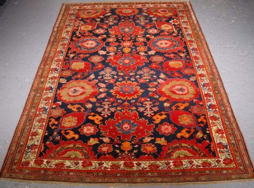 Antique Malayer Rug, Very Fine Weave with Harshang Design, Circa 1900.