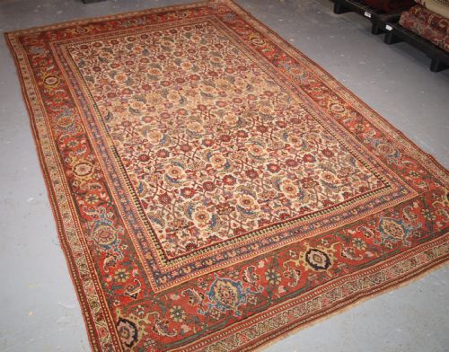 Antique Bijar Rug, Wonderful Soft Pastel Colours, Circa 1880.