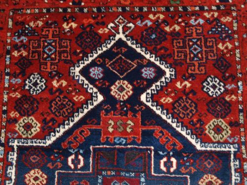 ANTIQUE TURKISH YURUK LONG RUG THREEMEDALLION DESIGN CIRCA 1900 - ADDITIONAL PHOTO 8
