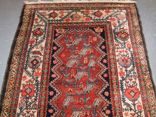 fig 1. ANTIQUE MALAYER RUNNER OF LARGE SIZE, COUNTRY HOUSE STYLE, CIRCA 1900/20.