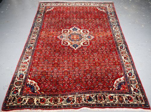 Old Bijar Rug with Small Medallion, Firm Dense Weave, Circa 1920/30.