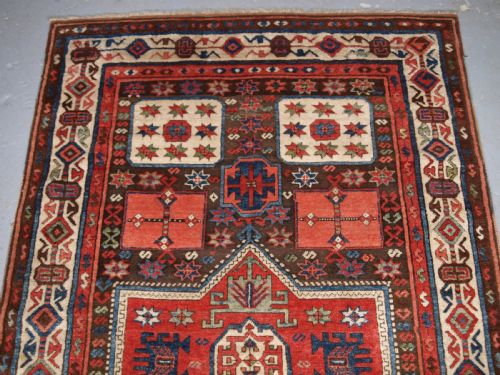 ANTIQUE TURKISH ANTEP RUG OF VERY SCARCE DESIGN SOUTH EAST ANATOLIA CIRCA 1870 - ADDITIONAL PHOTO 2