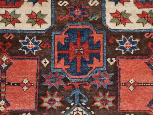 ANTIQUE TURKISH ANTEP RUG OF VERY SCARCE DESIGN SOUTH EAST ANATOLIA CIRCA 1870 - ADDITIONAL PHOTO 8