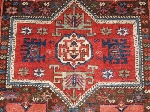 ANTIQUE TURKISH ANTEP RUG OF VERY SCARCE DESIGN SOUTH EAST ANATOLIA CIRCA 1870 - ADDITIONAL PHOTO 9