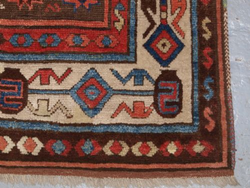ANTIQUE TURKISH ANTEP RUG OF VERY SCARCE DESIGN SOUTH EAST ANATOLIA CIRCA 1870 - ADDITIONAL PHOTO 11