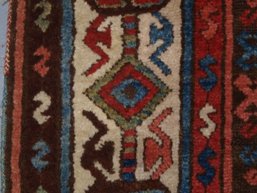 ANTIQUE TURKISH ANTEP RUG OF VERY SCARCE DESIGN SOUTH EAST ANATOLIA CIRCA 1870 - ADDITIONAL PHOTO 13