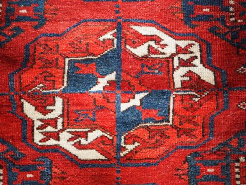 ANTIQUE TEKKE TURKMEN MAIN CARPET 4 X 10 GULS SUPERB COLOUR CONDITION CIRCA 1860 - ADDITIONAL PHOTO 5