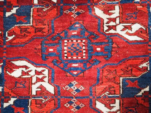 ANTIQUE TEKKE TURKMEN MAIN CARPET 4 X 10 GULS SUPERB COLOUR CONDITION CIRCA 1860 - ADDITIONAL PHOTO 6