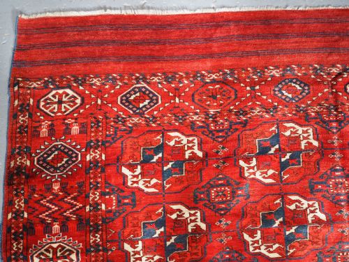 ANTIQUE TEKKE TURKMEN MAIN CARPET 4 X 10 GULS SUPERB COLOUR CONDITION CIRCA 1860 - ADDITIONAL PHOTO 10