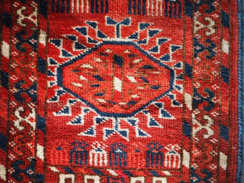 ANTIQUE TEKKE TURKMEN MAIN CARPET 4 X 10 GULS SUPERB COLOUR CONDITION CIRCA 1860 - ADDITIONAL PHOTO 11