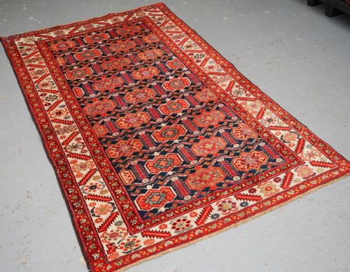 ANTIQUE MALAYER VILLAGE RUG WITH AFSHAR STYLE SHIELD DESIGN CIRCA 190010 - ADDITIONAL PHOTO 1
