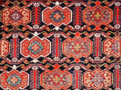 ANTIQUE MALAYER VILLAGE RUG WITH AFSHAR STYLE SHIELD DESIGN CIRCA 190010 - ADDITIONAL PHOTO 7