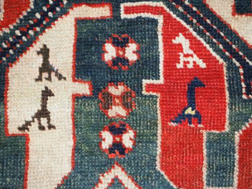ANTIQUE CAUCASIAN CLOUD BAND KAZAK RUG GREAT CONDITION CIRCA 1900 - ADDITIONAL PHOTO 15