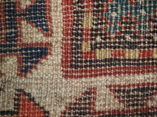ANTIQUE CAUCASIAN CLOUD BAND KAZAK RUG GREAT CONDITION CIRCA 1900 - ADDITIONAL PHOTO 17