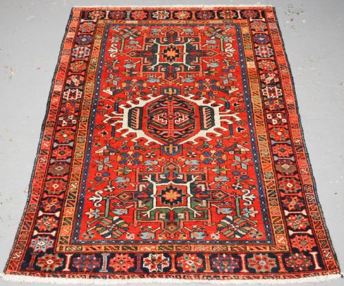 Antique Karaja Village Rug, Classic Design, Small Size, Circa 1900/20.
