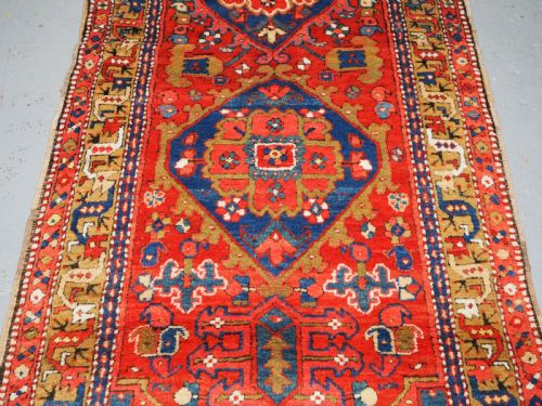 ANTIQUE HERIZ RUNNER OUTSTANDING CONDITION CIRCA 1920 - ADDITIONAL PHOTO 5