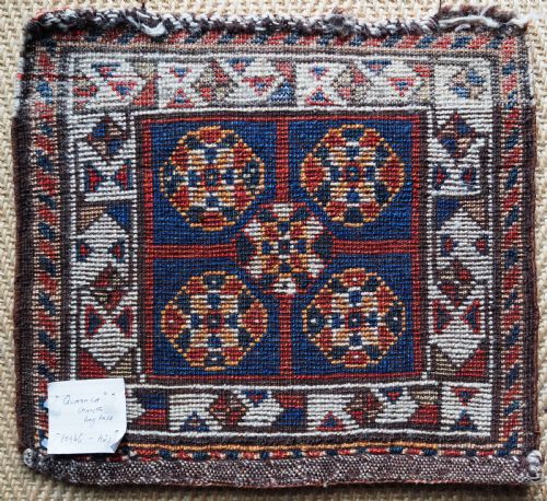 fig 1. ANTIQUE TRIBAL CHANTEH BAG FACE, EXCELLENT CONDITION, CIRCA 1900.