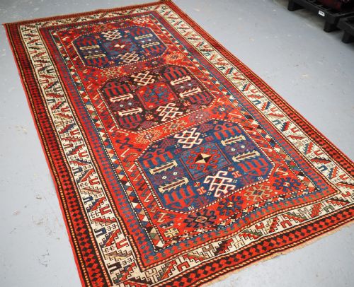 fig 1. ANTIQUE CAUCASIAN CHAJLI RUG, SUPERB COLOUR, CIRCA 1890.