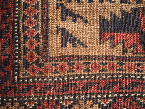 ANTIQUE BALUCH RUG WITH CAMEL GROUND TREE OF LIFE DESIGN CIRCA 1900 - ADDITIONAL PHOTO 10