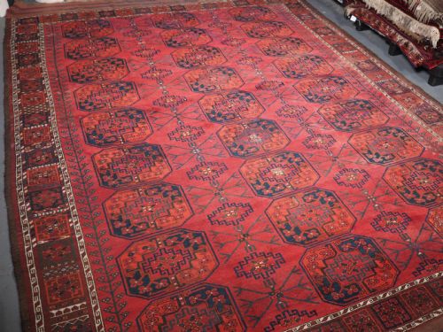 Antique Afghan Ersari Main Carpet, Soft Colour, Circa 1890.