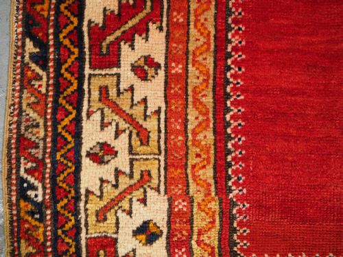ANTIQUE TURKISH KONYA REGION VILLAGE PRAYER RUG CIRCA 190020 - ADDITIONAL PHOTO 5