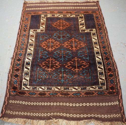 Antique Afghan Village Prayer Rug, Superb Colour, Circa 1920.